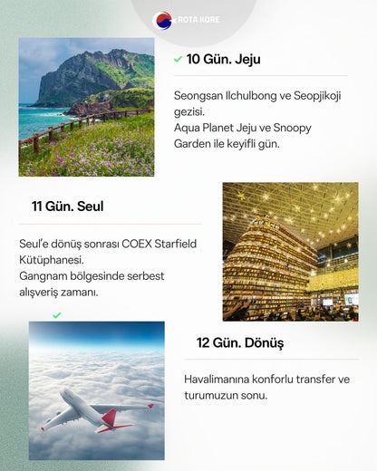 12 Gün 11 Gece – Seul, Busan & Jeju Premium Deneyim Turu