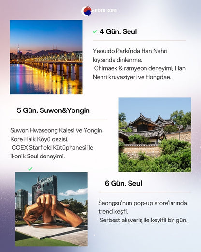 7 Gün 6 Gece – Seul & Gyeonggi Deneyim Turu