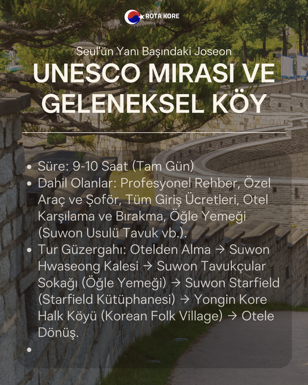 Joseon Dönemine Zaman Yolculuğu – Suwon & Kore Halk Köyü